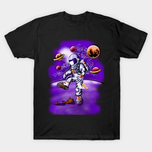 astronauts step on dirt on the moon T-Shirt